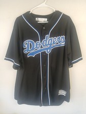 Los Angeles Dodgers Black Blank Baseball Jersey Mens Size XL Majestic