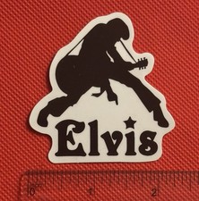 Elvis Guitar Decal Sticker Black And White Fast Free US Shipping