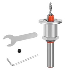 1PC Silver Countersink Drill Bit, Adjustable Tapered, Self Tapping, Wood