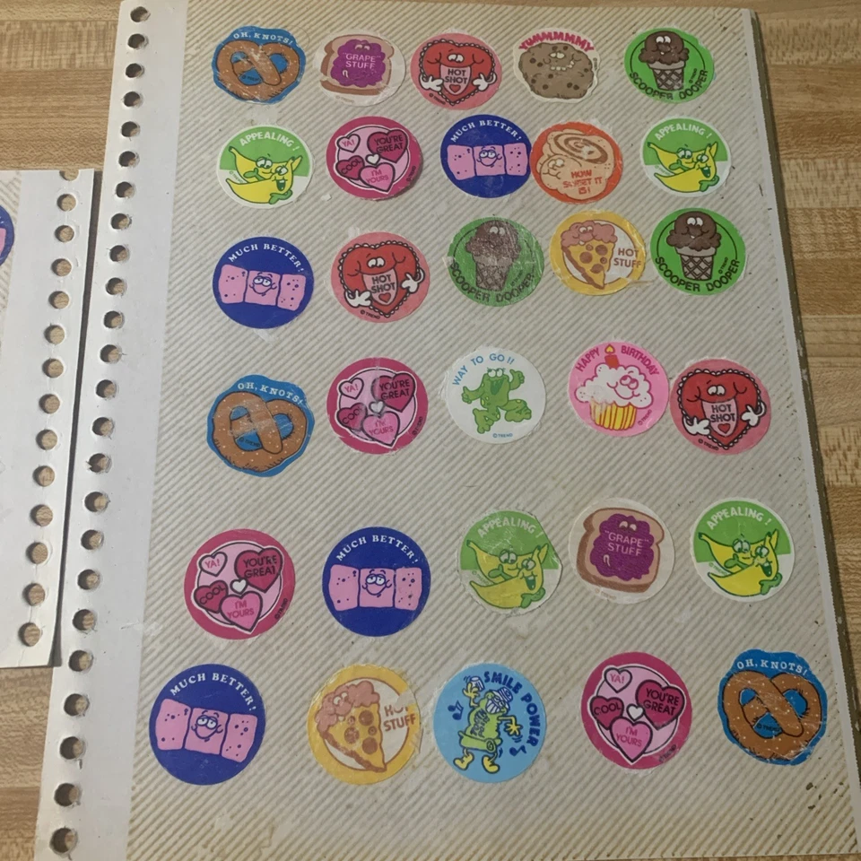 Lote de hojas de 150+ pegatinas vintage para rasguños tendencia, hinchadas y MÁS Foto 3 de 4