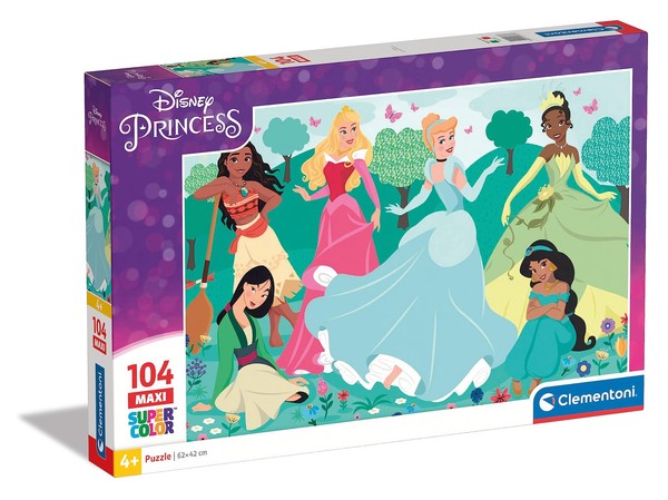 Clementoni - 23767 - Supercolor Puzzle Disney Princess - Puzzle Mit 104 Teile Ma-image