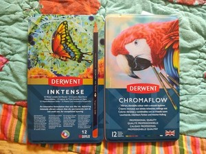 2 New Tins Derwent Colored Pencils 12 Pencils In Each Tin