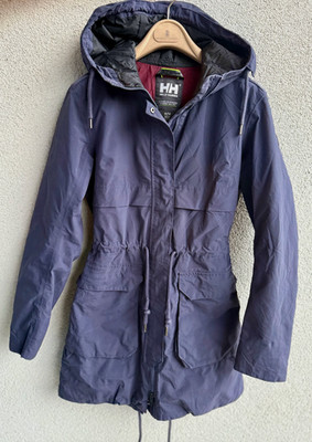 Helly Hansen Parka Boyne 2.0 Womens MEDIUM Blue Insulated Primaloft HELLY TECH