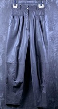 Vintage 80/90s Women's Toffs Gray Leather Pants 727 