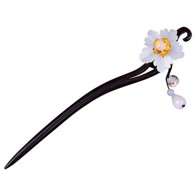 1Pc Ebony Handmade Hair Wear Holz dauerhafte Haarnadel modische Kopfschmuck