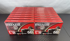 Lot Of 18 Maxell UR 60 Minute Blank Audio Cassette Tapes Normal Bias New SEALED