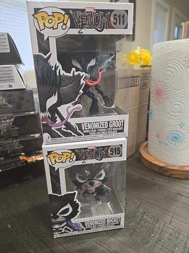 Funko Pop Venomized Groot And Rocket