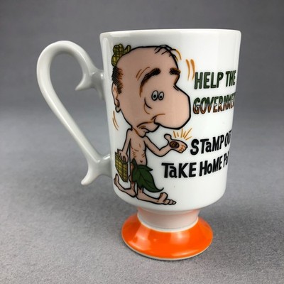 VTG Royal Crown Arnart Smug Mug Problem Mugs by Kitty STAMP OUT TAKE HOME PAY