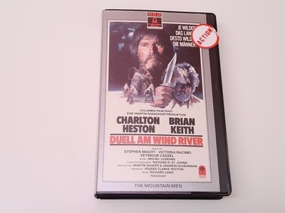 Duell am Wind River 1980 Uncut VHS German PAL Video Charlton Heston Mountain Men