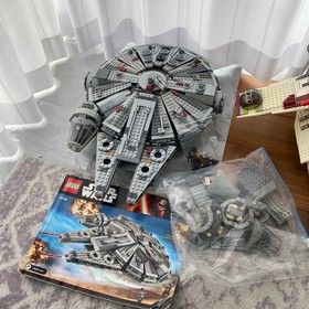 LEGO Star Wars Republic Attack Gunship 7676 Millennium Falcon 75105 8128 Used