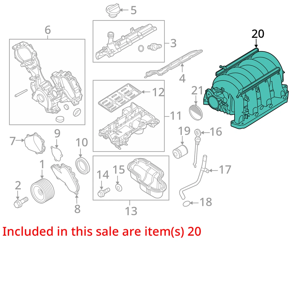 Coletor de admissão 2012 Nissan Titan 5.6L 11888354 - Imagem 3 de 4
