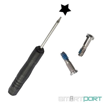 2x Für iPhone 5|5S|6|6S|SE(2016) Pentalobe Ersatz Schrauben Set Torx SILBER
