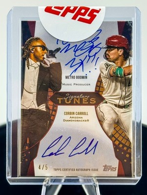 METRO BOOMIN - CORBIN CARROLL /5 - RED -2025 Topps Signature Tunes