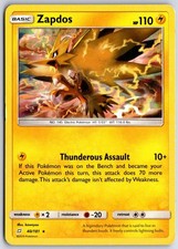 Pokemon Zapdos 40/181 Holo Rare Team Up DMG on eBay