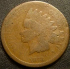 1873 Indian Head Cent - Closed 3 Variety  Majority of Major Details are Outlined