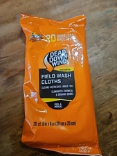 Dead Down Wind Durable Wash Cloths! field wipes scent control bow hunting