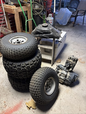 #ad S 22B S 23F Tire Honda Atv Tires. Gas Tank And Running Honda Engine. $123.45