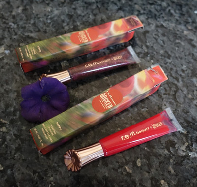 rem beauty wicked for good poppy plumping lip gloss new in box select yours