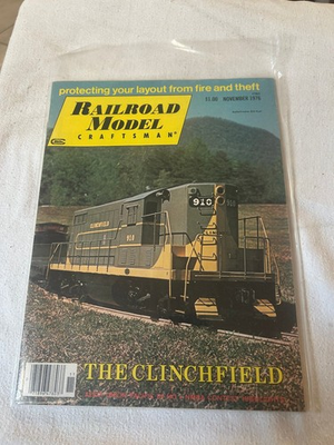 #ad RAILROAD MODEL CRAFTSMAN Magazine NOV 1976 Clinchfield Layout Carstens $4.80