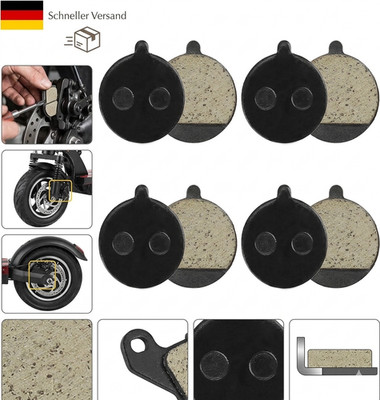 4 Paar Bremsbeläge E Scooter, Bremsscheibenbeläge Elektroroller für KUGOO M4 So
