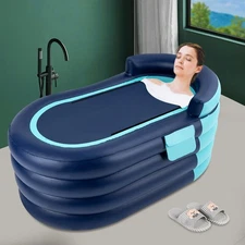 Inflatable Bathtub Hot Water Bath Spa Adult Bath Tub+ Wireless Electric Air Pump