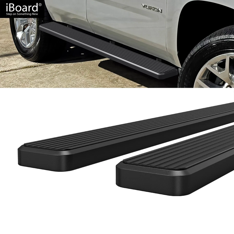Running Board 6in Stainless Steel Black Fit Chevy Tahoe GMC Yukon 00-20 - Изображение 2 из 4