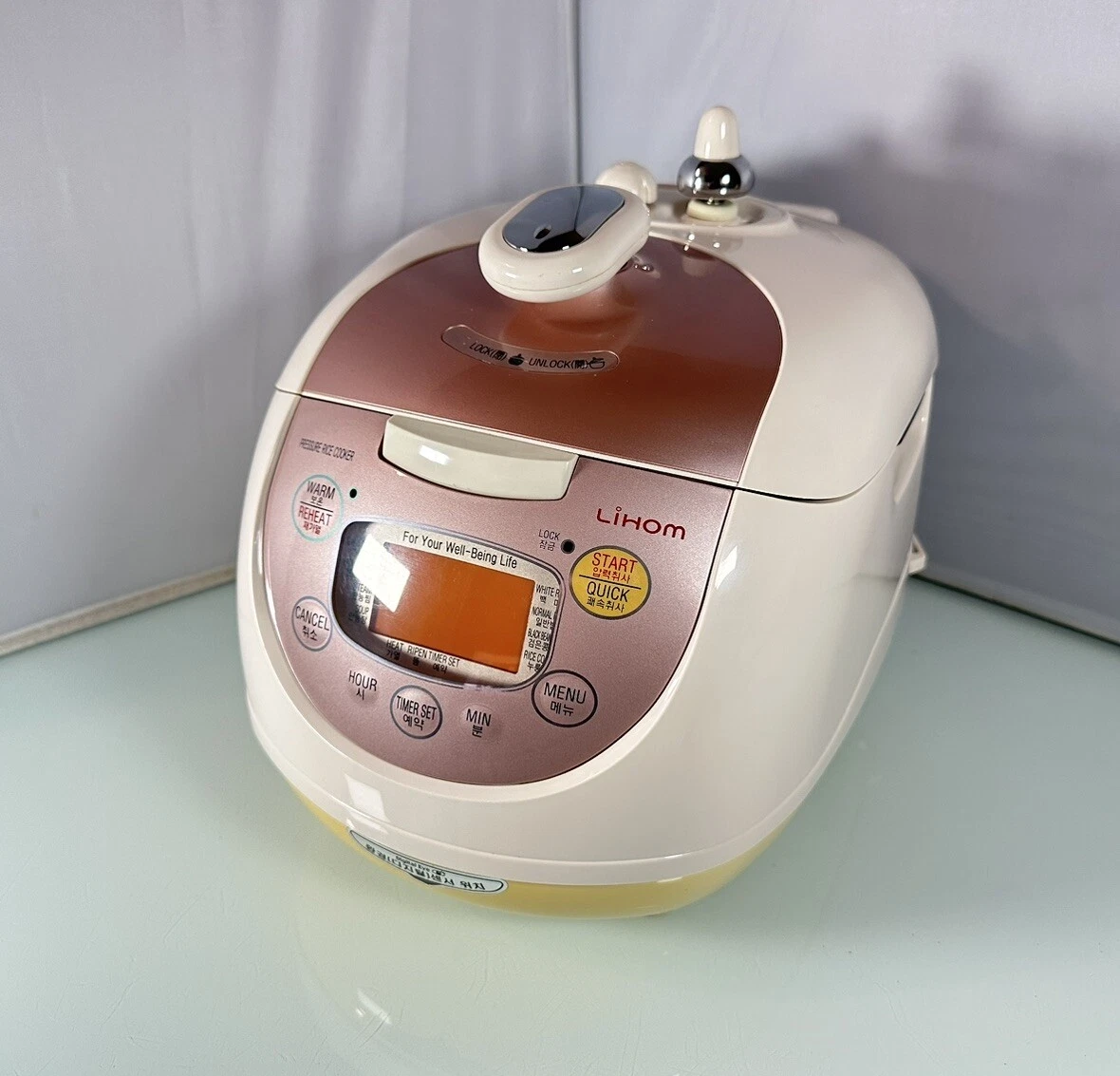 Lihom 6 Cup Digital Eye Electric Pressure Rice Cooker LJP-SB063LE, Made In Korea
