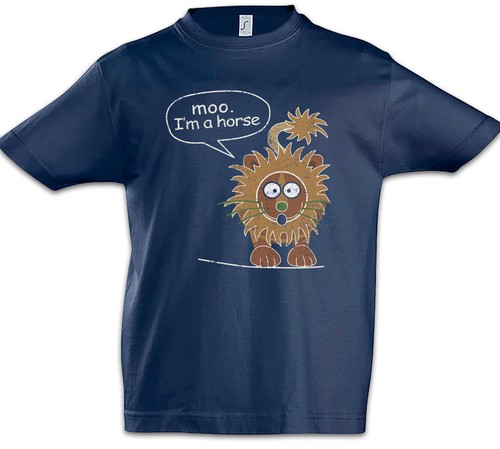 Horse Kids Boys T-Shirt Modern Phil Fun 