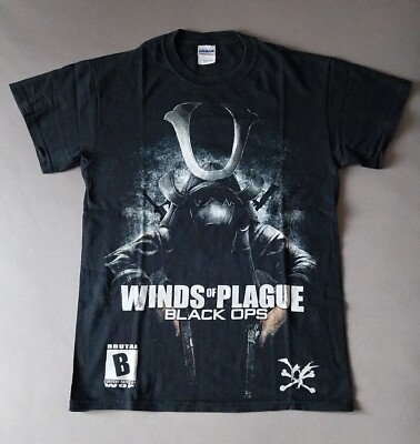 WINDS OF PLAGUE - BLACK OPS -- T-SHIRT - GR.S - SCHWARZ -- DEATHCORE