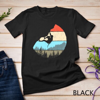 Style Rock Climbing Retro Bouldering Climber Gift T-Shirt Unisex T-shirt 