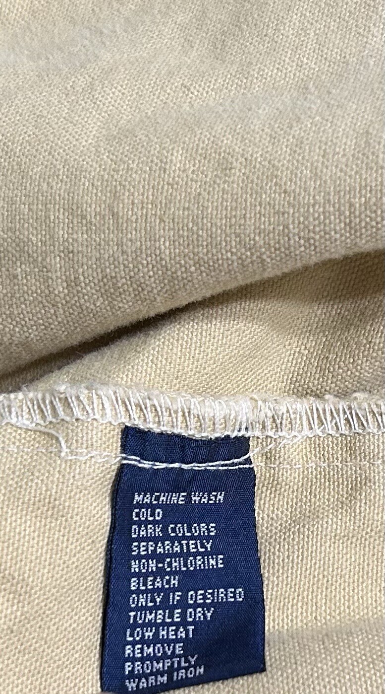 Vintage Chaps Ralph Lauren Utility Parka Jacket Hooded Tan Large thumbnail 10