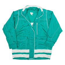 Vintage Lavon Womens Shell Jacket Green 90s M