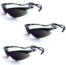 Jackson Safety V30 25688 Nemesis Safety Glasses 3000356 3 Pair Black Frame