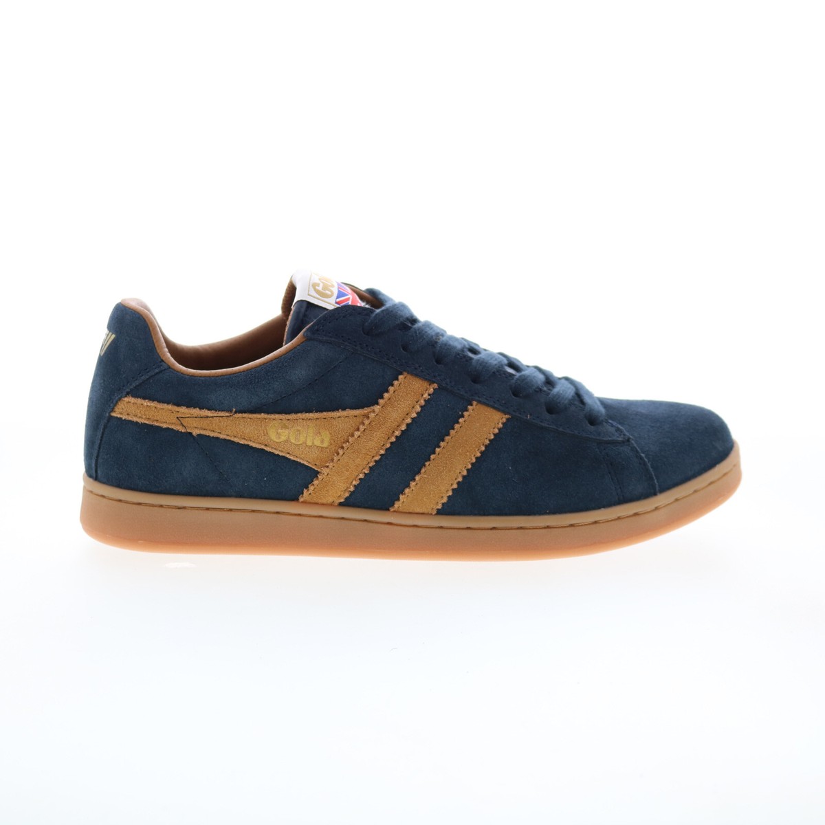 Gola Equipe Suede CMA495 Mens Blue Suede Lace Up Lifestyle