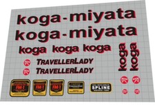 K-M Traveller Lady 1992   Frame Decal Set