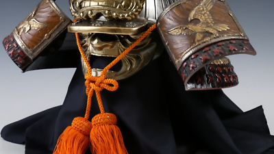 Japanese Samurai Helmet -Dragon and Hawk Deco Kabuto with a Japanese Samurai Helmet -Dragon and Hawk Deco Kabuto with a