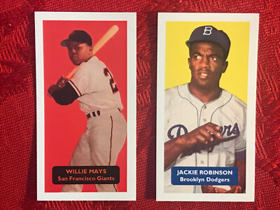WILLIE MAYS & JACKIE ROBINSON BASEBALL CARDS-RARE U.K.ISSUE-2 CARD  LOT-NRMT+MINT | eBay