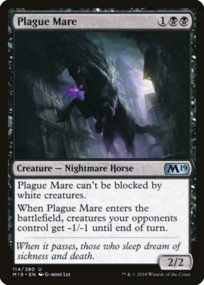 Plague Mare Core Set 2019 MTG NM
