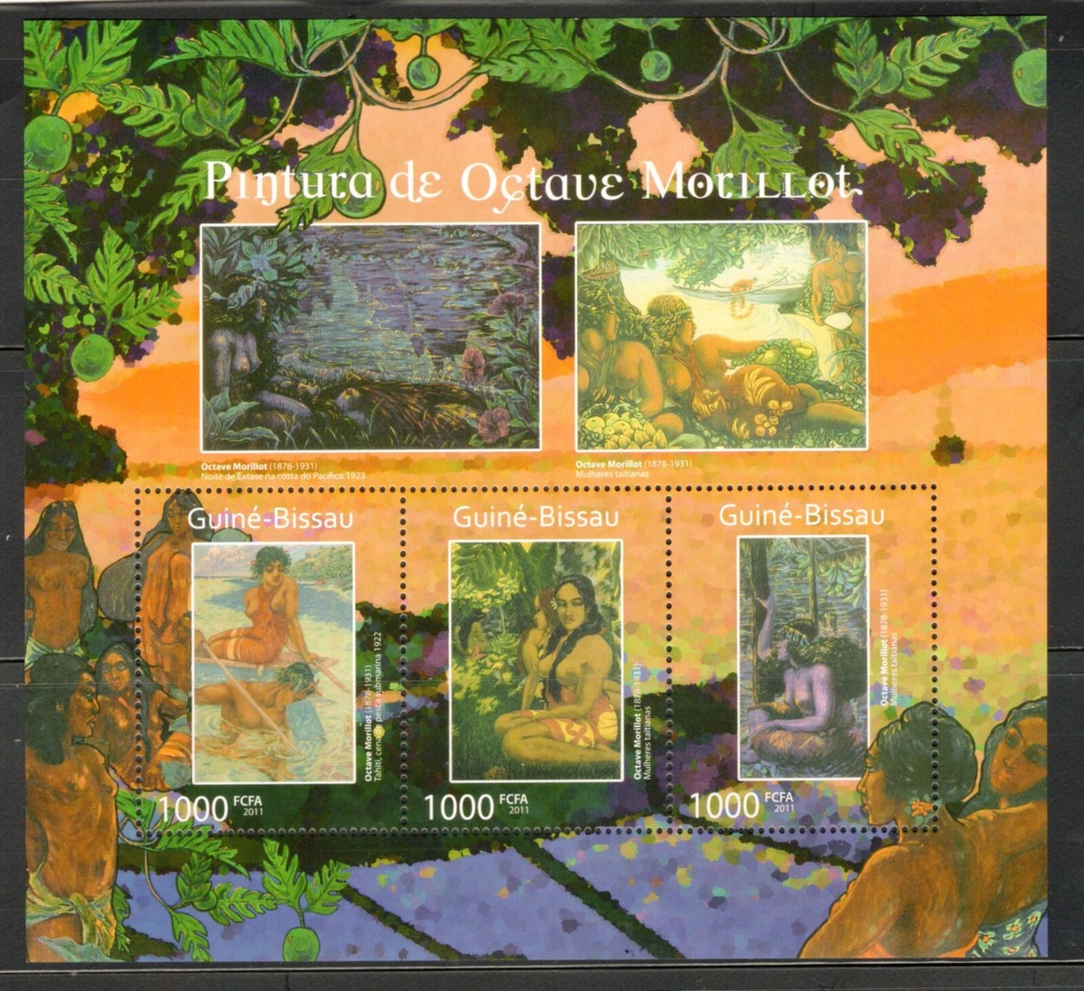 Prophila Collection Guinea-Bissau Briefmarken – Michelangelo Gemälde Kleinbogen, Postfrisch MNH, 2001