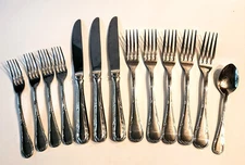 Rare Vintage Bloomingdales 18/10 Stainless Flatware Lot of 13 Japan