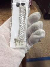 Silvertone Fashion Jewelry Expandable Bracelet