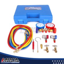 A/C Manifold Gauge Set Used for R-12 R-22 R134a R-404A Common Cool Gas Meter