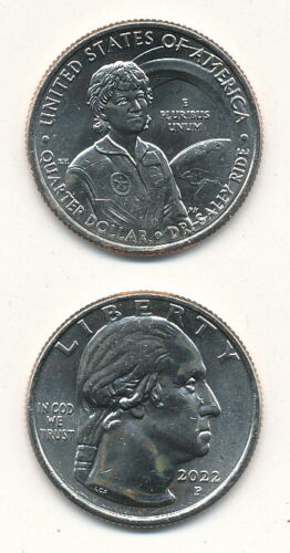 USA-Quarter Dollar 2022 (Mint P) UNC-Dr. Saley Ride, New