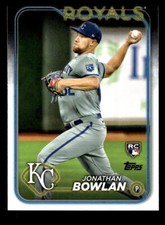 2024 Topps Jonathan Bowlan Rookie #399 Kansas City Royals Baseball Card