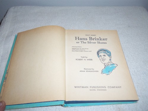Vintage 1961 Whitman/Disney "Hans Brinker - The Silver Skates" Story Book - Bild 4 von 7