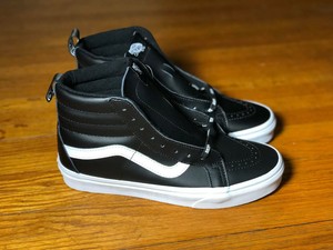 leather vans old skool high top