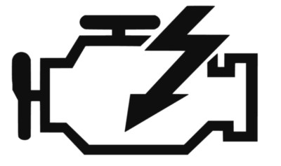 Check Engine Aufkleber Sticker KFZ Auto