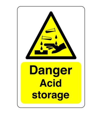 Gefahr Säure Lager Schild - Säure, ätzend, gefährlich, Chemikalien, schädlich, Irri