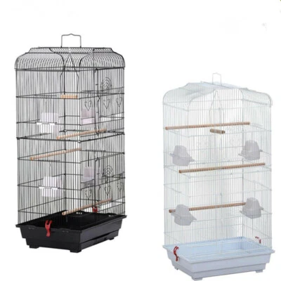 Vogelvoliere Vogelkäfig Vogelhaus Vogelheim Vogelbauer Kanarienvögel schwarz