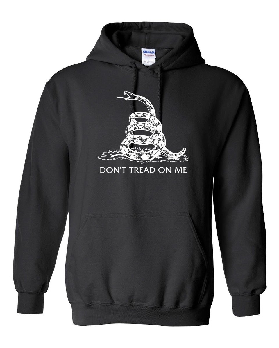 Don't Tread on Me HOODIE SM 5XL Gadsden Flag Political